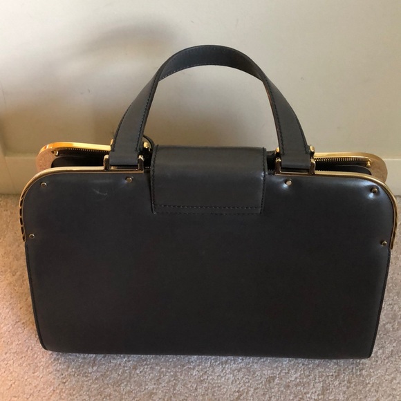 YSL Charcoal Leather Handbag authentic - Picture 4 of 13
